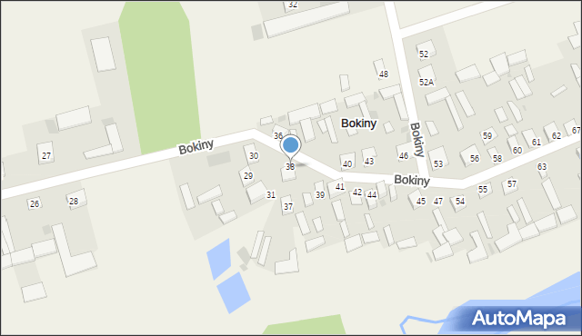 Bokiny, Bokiny, 38, mapa Bokiny