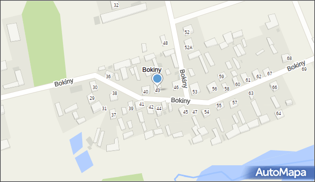 Bokiny, Bokiny, 43, mapa Bokiny