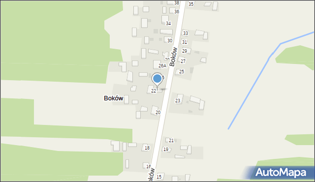 Boków, Boków, 24, mapa Boków