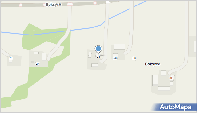 Boksyce, Boksyce, 28, mapa Boksyce