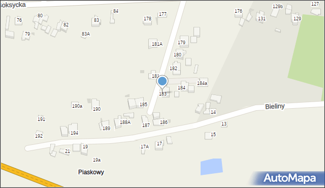 Boksycka, Boksycka, 183, mapa Boksycka