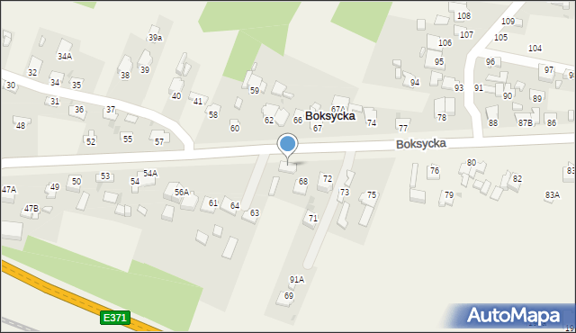 Boksycka, Boksycka, 64, mapa Boksycka