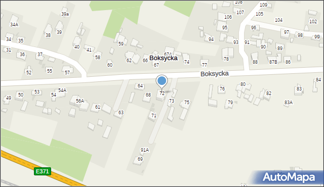 Boksycka, Boksycka, 72, mapa Boksycka