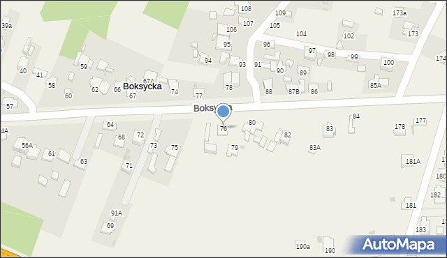 Boksycka, Boksycka, 76, mapa Boksycka