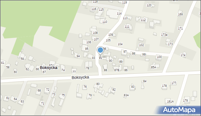 Boksycka, Boksycka, 98A, mapa Boksycka