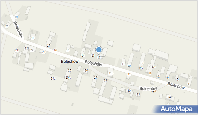 Bolechów, Bolechów, 12, mapa Bolechów