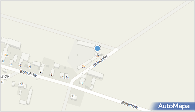 Bolechów, Bolechów, 1a, mapa Bolechów