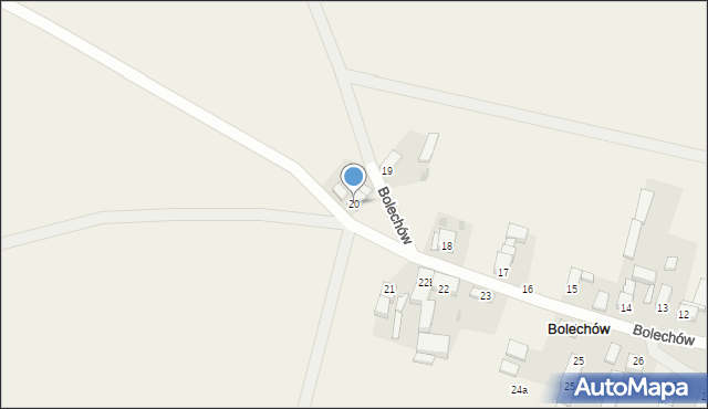 Bolechów, Bolechów, 20, mapa Bolechów