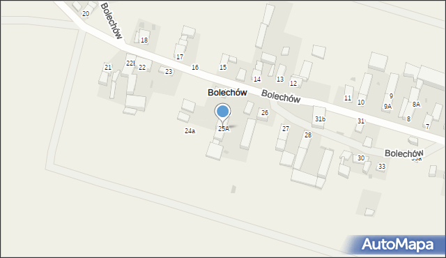 Bolechów, Bolechów, 25A, mapa Bolechów