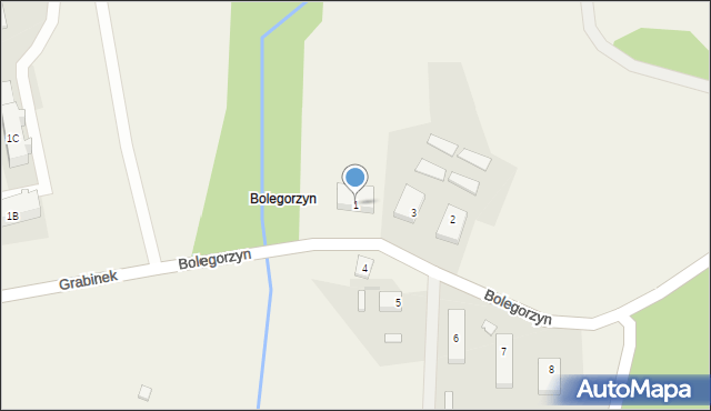 Bolegorzyn, Bolegorzyn, 1, mapa Bolegorzyn