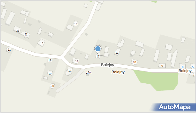 Bolejny, Bolejny, 12, mapa Bolejny