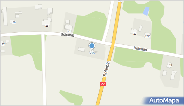 Bolemin, Bolemin, 21A, mapa Bolemin