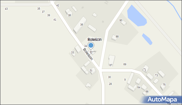 Boleścin, Boleścin, 32, mapa Boleścin