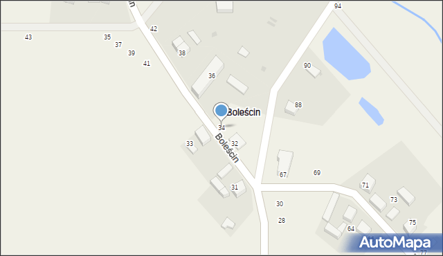 Boleścin, Boleścin, 34, mapa Boleścin