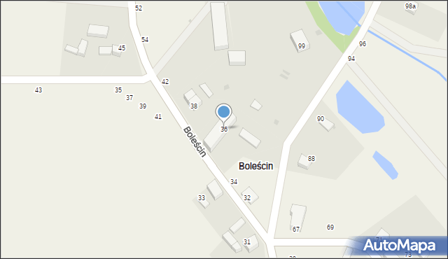 Boleścin, Boleścin, 36, mapa Boleścin