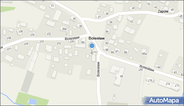 Bolesław, Bolesław, 92, mapa Bolesław
