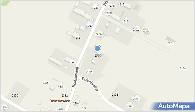 Bolesławice, Bolesławice, 239C, mapa Bolesławice