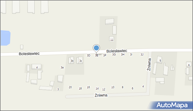 Bolesławiec, Bolesławiec, 3E, mapa Bolesławca