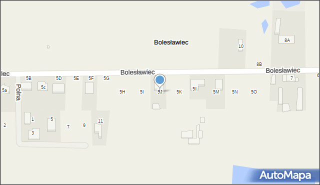 Bolesławiec, Bolesławiec, 5J, mapa Bolesławca