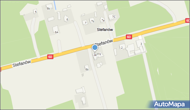 Bolesławów, Bolesławów, 1a, mapa Bolesławów