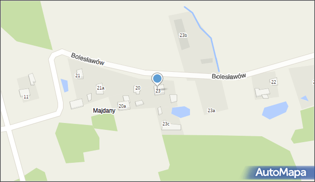 Bolesławów, Bolesławów, 23, mapa Bolesławów