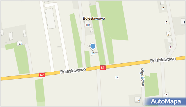 Bolesławowo, Bolesławowo, 10, mapa Bolesławowo