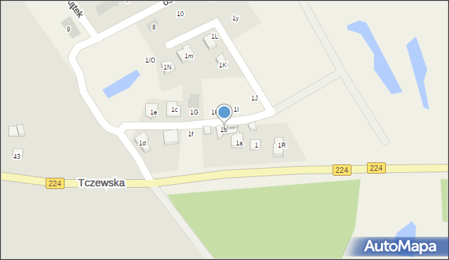 Bolesławowo, Bolesławowo, 1b, mapa Bolesławowo