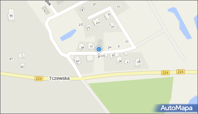 Bolesławowo, Bolesławowo, 1f, mapa Bolesławowo
