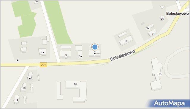 Bolesławowo, Bolesławowo, 7, mapa Bolesławowo