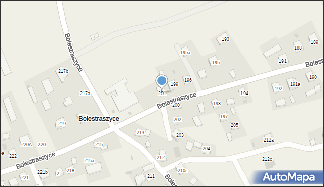 Bolestraszyce, Bolestraszyce, 201, mapa Bolestraszyce