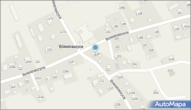 Bolestraszyce, Bolestraszyce, 213, mapa Bolestraszyce