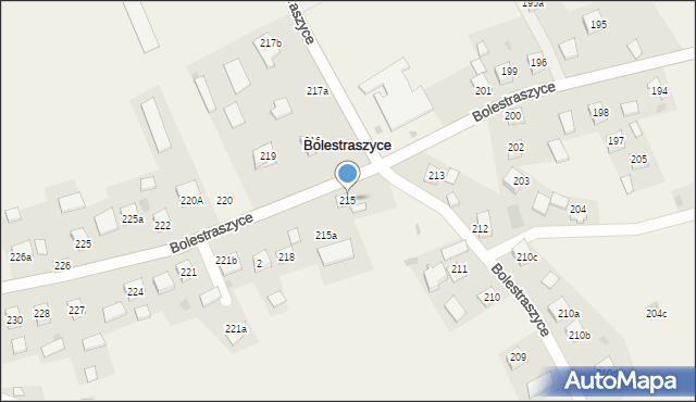 Bolestraszyce, Bolestraszyce, 215, mapa Bolestraszyce