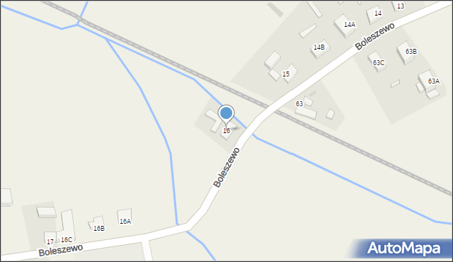 Boleszewo, Boleszewo, 16, mapa Boleszewo
