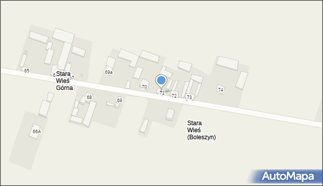 Boleszyn, Boleszyn, 71, mapa Boleszyn