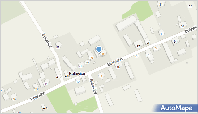 Bolewice, Bolewice, 38A, mapa Bolewice