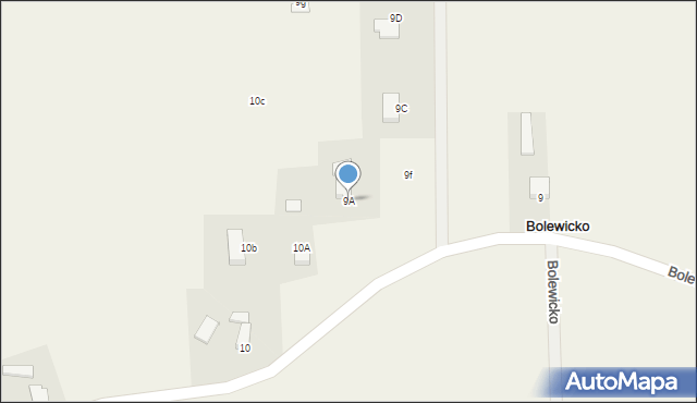 Bolewicko, Bolewicko, 9A, mapa Bolewicko