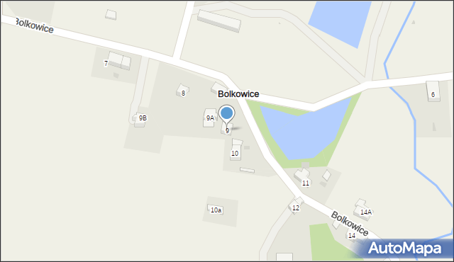 Bolkowice, Bolkowice, 9, mapa Bolkowice