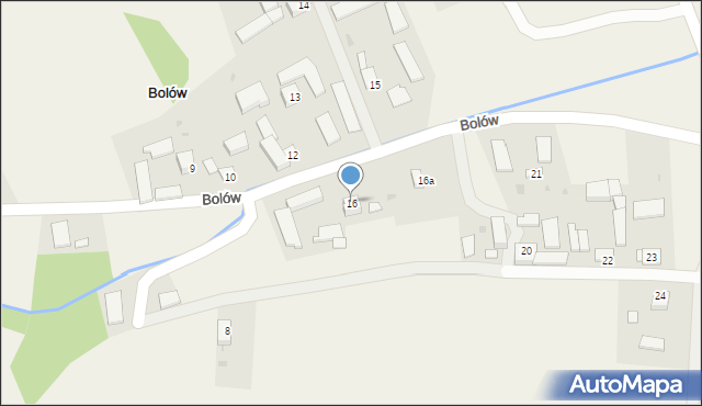 Bolów, Bolów, 16, mapa Bolów