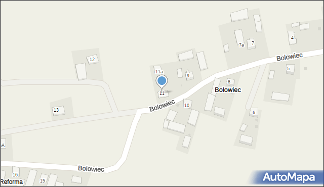 Bolowiec, Bolowiec, 11, mapa Bolowiec