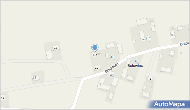 Bolowiec, Bolowiec, 11a, mapa Bolowiec