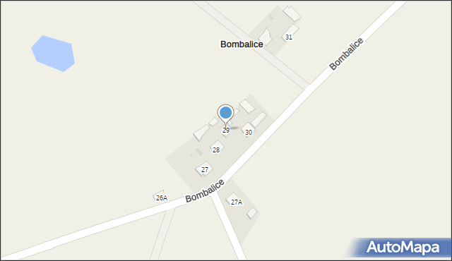 Bombalice, Bombalice, 29, mapa Bombalice