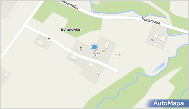 Bonarówka, Bonarówka, 49, mapa Bonarówka