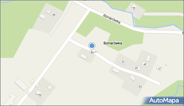 Bonarówka, Bonarówka, 53, mapa Bonarówka