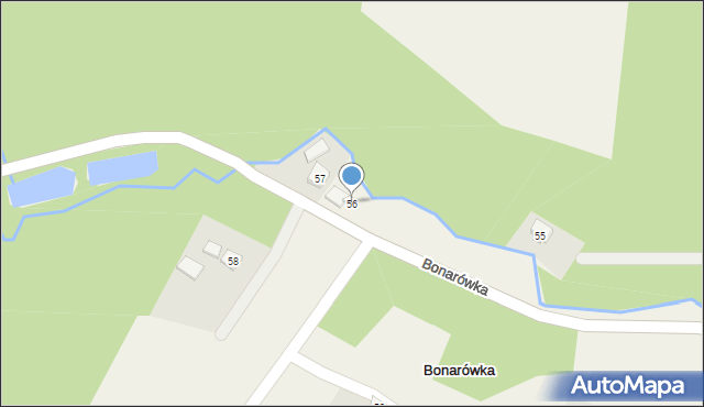 Bonarówka, Bonarówka, 56, mapa Bonarówka