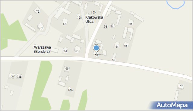 Bondyrz, Bondyrz, 59, mapa Bondyrz