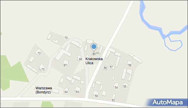 Bondyrz, Bondyrz, 60, mapa Bondyrz