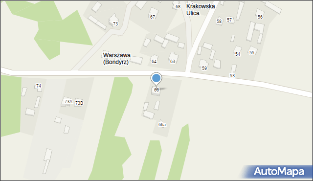 Bondyrz, Bondyrz, 66, mapa Bondyrz