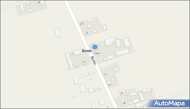 Bonin, Bonin, 23b, mapa Bonin