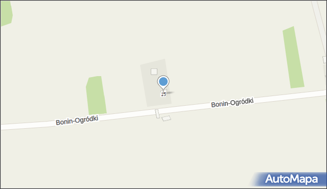 Bonin-Ogródki, Bonin-Ogródki, 15, mapa Bonin-Ogródki