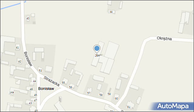 Bonisław, Bonisław, 28A, mapa Bonisław